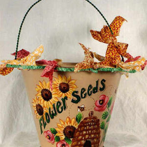 Flower Seeds Garden Pail