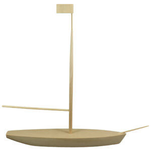 Sail Boat w/ Canvas Sails